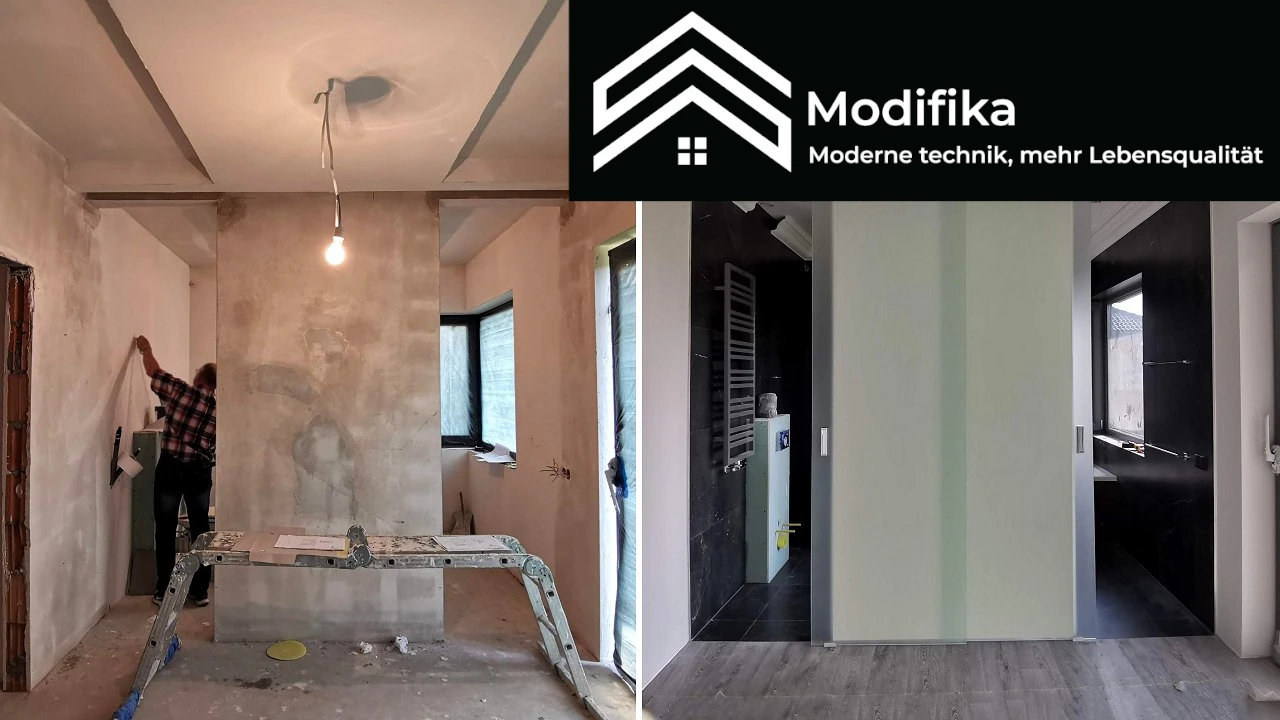 Modernes Badezimmer im offenen Wohnkonzept: Stil und Funktionalität vereint